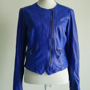 Lucky Brand Harper Lamb Leather Jacket
